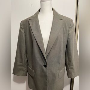 Shoulder Padded Dress Coat